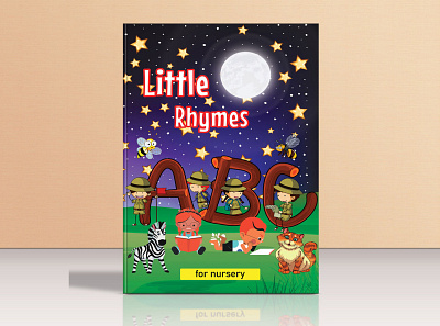 Nursery Rhymes Book Cover Design amazon kdp children illustration coloring book cover design ebook cover fantasy book cover illustration kids activity book kindle cover paperback cover