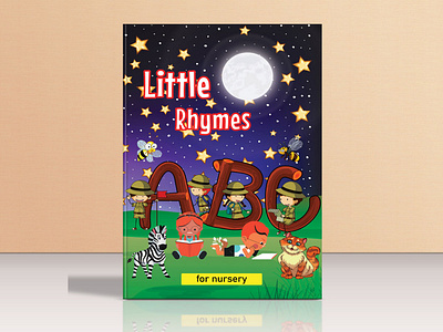 Nursery Rhymes Book Cover Design amazon kdp children illustration coloring book cover design ebook cover fantasy book cover illustration kids activity book kindle cover paperback cover