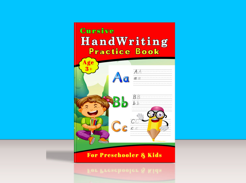 Handwriting For Children Book Cover Design Vector Download