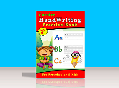 Handwriting Practice Book Cover Design amazon kdp amazon kindle coloring book ebook cover fantasy book cover illustration kids activity book kindle cover paperback cover
