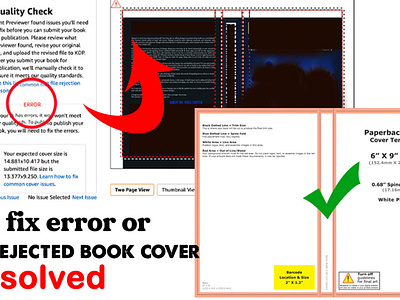 Fi Rejected Book Cover amazon kdp book format ebook cover error fix formatting illustration ingram spark kindle cover manuscript paperback cover