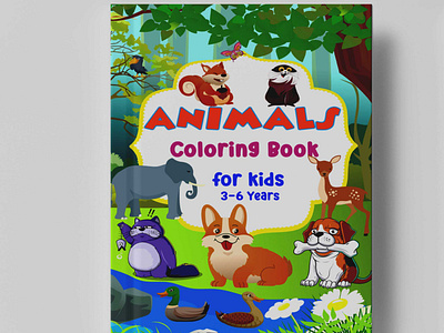 Children Book Cover Design amazon kdp children illustration coloring book cover ebook cover illustration kids activity book kindle cover paperback cover toddler book