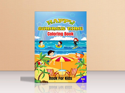 Children Coloring Book Cover Design