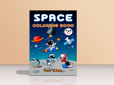 Children Coloring Book Cover Design