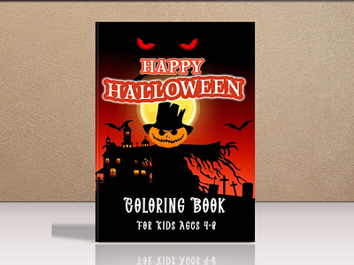 Halloween Coloring Book Cover Design