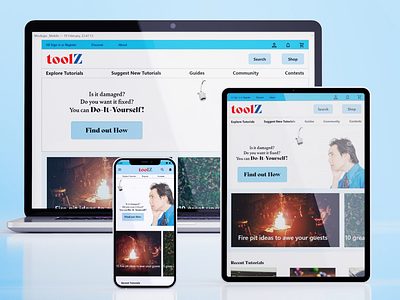 ToolZ - DIY (Do-It-Yourself) Tutorials design systems interaction design motion design responsive web design ux design ux research ux writing visual design web application web design