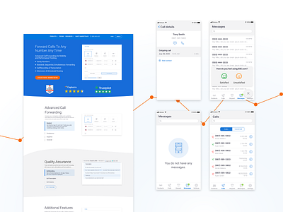 Telecommunications app UX/UI design: overview