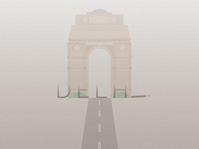 Delhi Pollution design illustration illustrator india message minimal typography