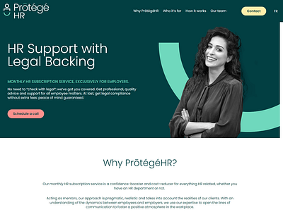 ProtegeHR copywriting ux ux writing website wireframe