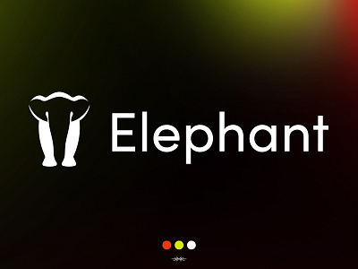 Elephant Logo animal animal logo brand branding design identity illustration logo