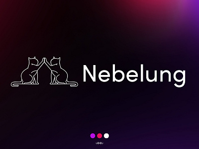 Nebelung Logo animal animal logo brand branding design identity illustration logo ui vector