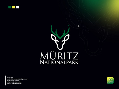Müritz Nationalpark Logo Design animal animal logo brand branding design identity illustration logo ui vector