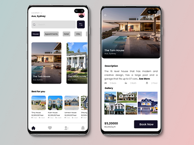 Real Estate App Design app app design branding creative design mobileapp mobileapplication realestate trend trending ui uiux user interface