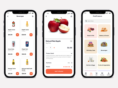 Grocery Store App app app design appdesign branding design graphic design grocery mobileapp onlinestore professional ui user interface