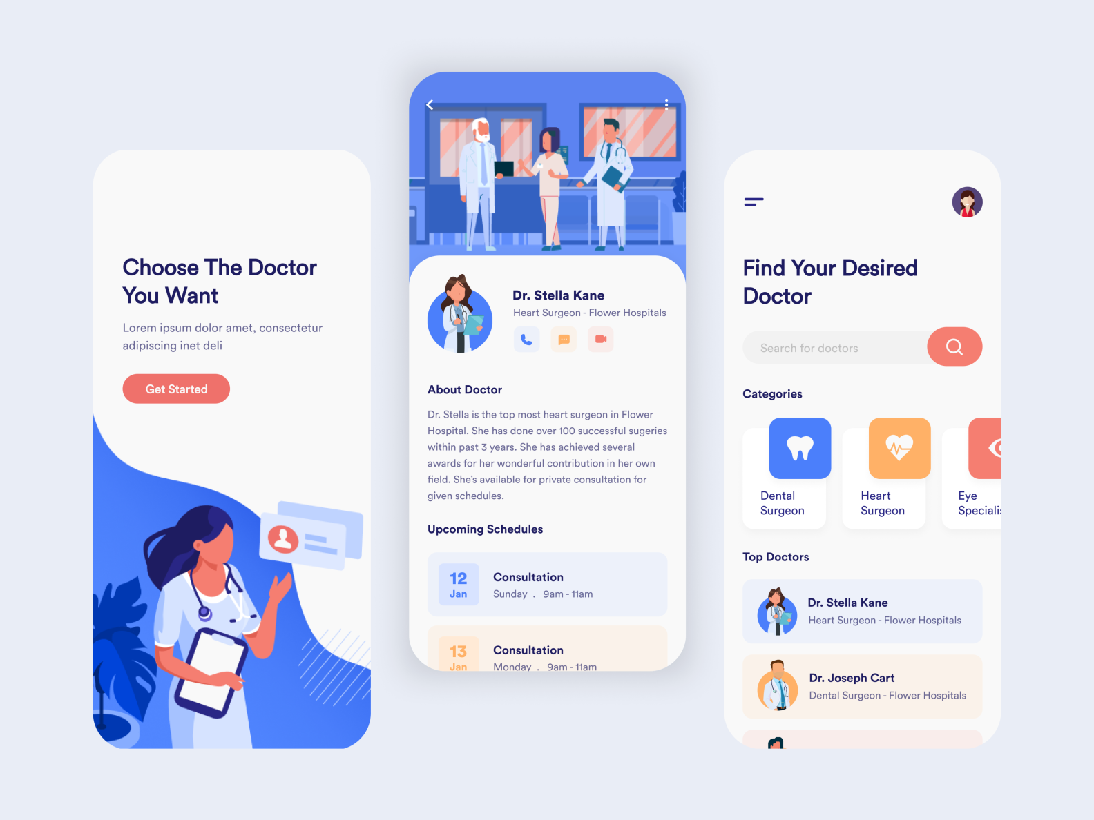 Doctor App UI by Qurban Ali on Dribbble