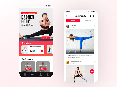 Fitness App Design