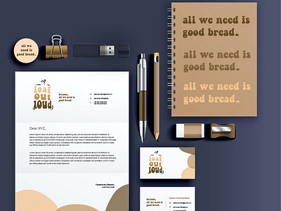 Loaf out Loud - Letterhead, Envelope and more