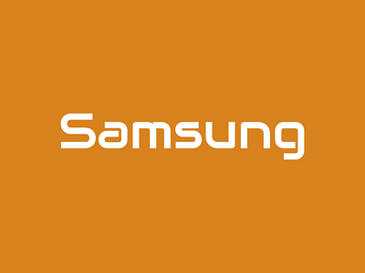 Samsung Logo Redesign amber branding dex good implex logo orange samsung