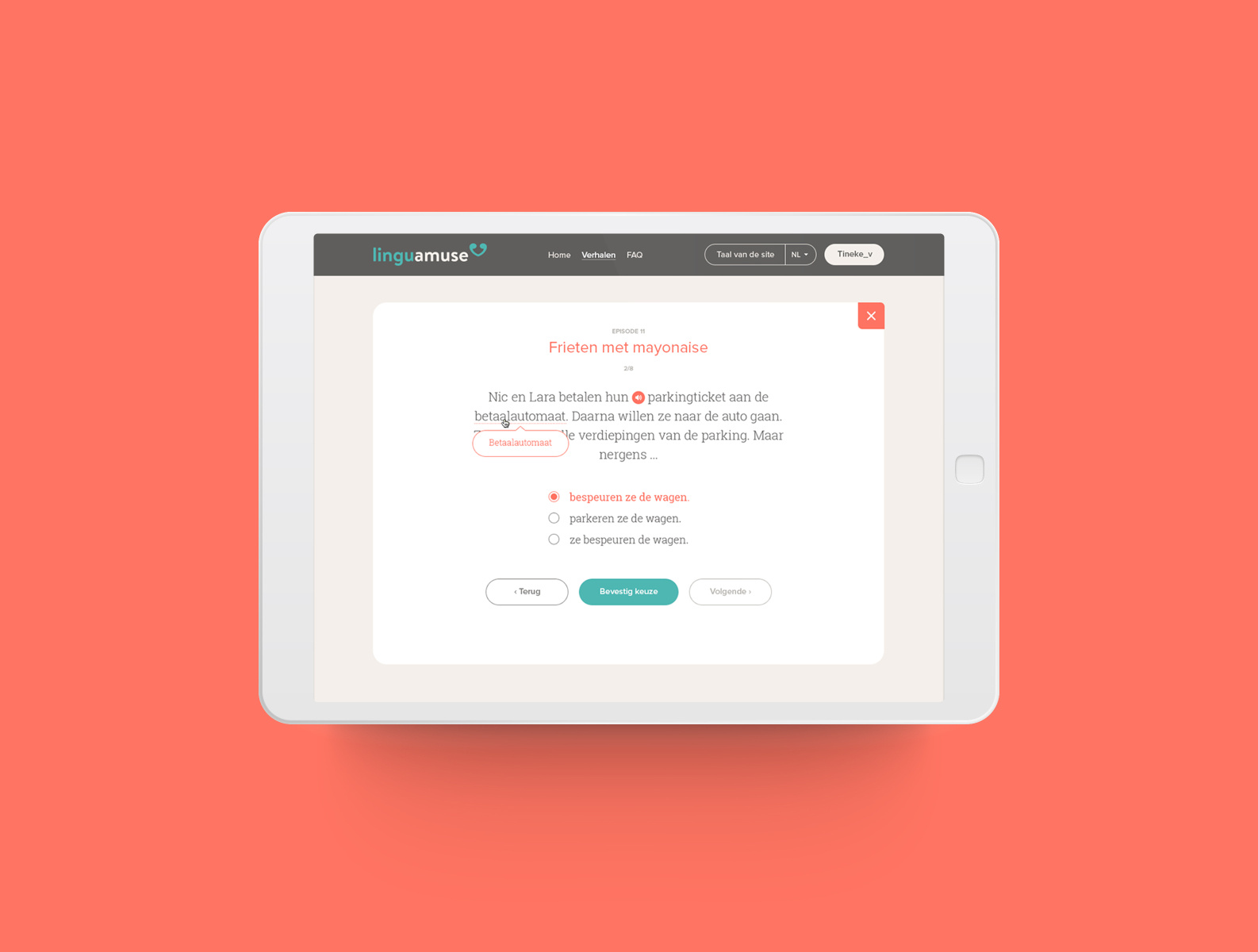 Linguamuse User Interface By Tineke On Dribbble