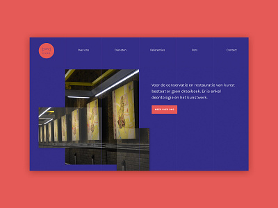 Website for musa, a conservation studio color webdesign