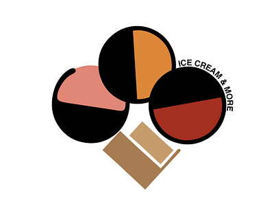 Coolio Ice Cream Logo - Version 1 branding design graphic design illustration typography vector