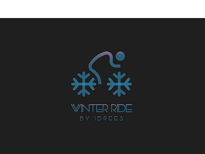 Winter Ride logo abstract logo brand identity branding creative logo design illustration logo minimal professional logo rider ui winter