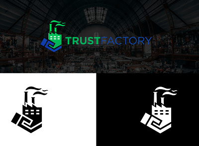 Trust Factory Logo abstract logo brand identity branding creative logo design graphic design illustration logo logocreater logodesign logomaker portfolio professional logo ui vector