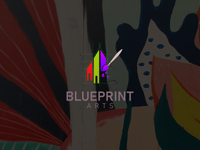 Bluprint art logo design.