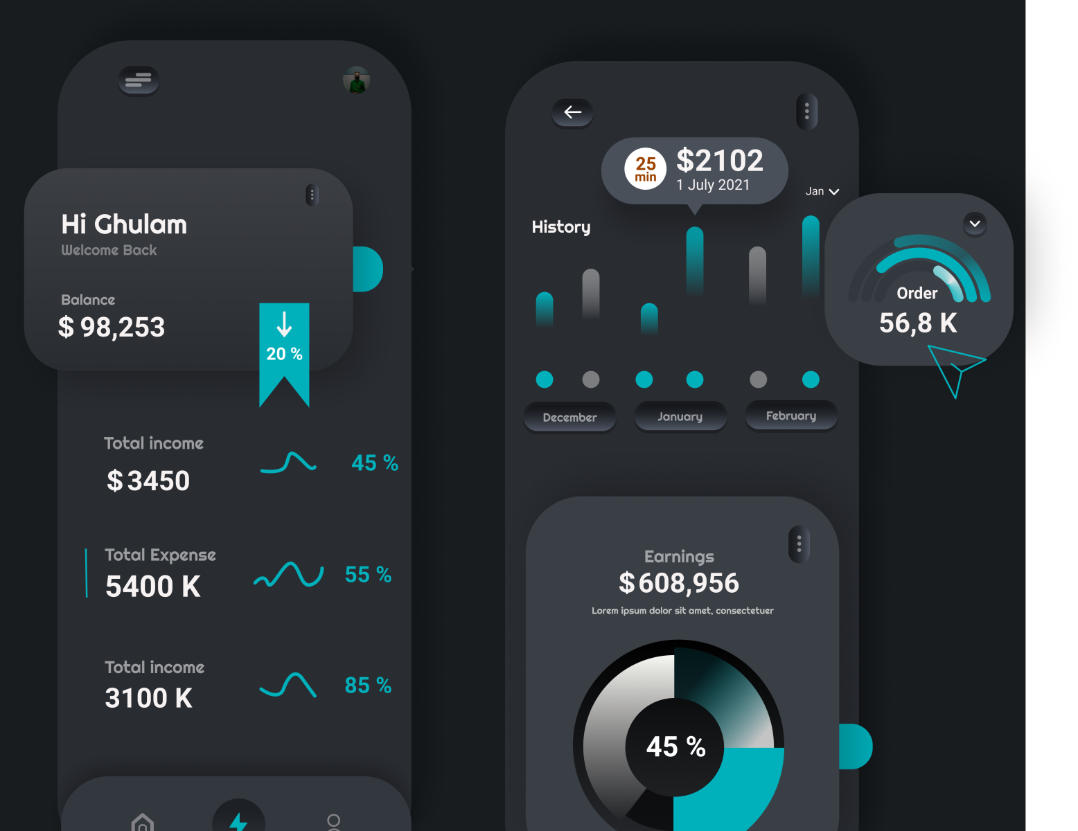 Musical Ui Design for app by MIFTAHUL FAUZI on Dribbble