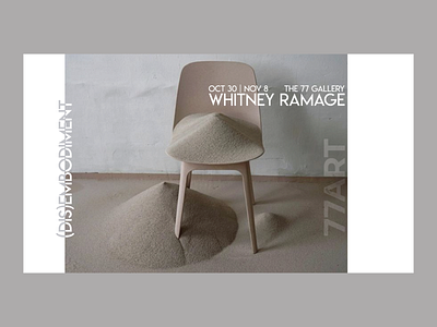 (DIS)Embodiment - Whitney Ramage Solo Show design graphic design social media