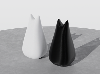 Salt & Pepper Cats 3d 3d modeling blender design product design render saltpepper