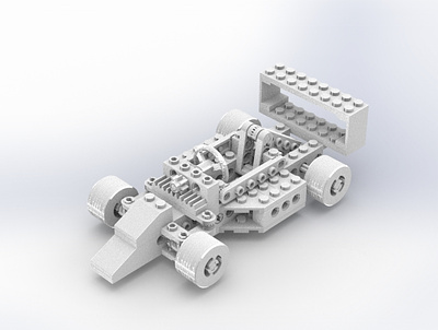 Lego Toy Racer 3d model cad design fusion 360 inventor keyshot motion graphics rendering solidworks