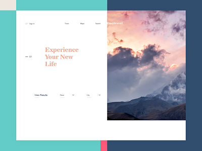 Experience Your New life design ui ux web website