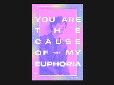 BTS – Euphoria bts design designer poster typography