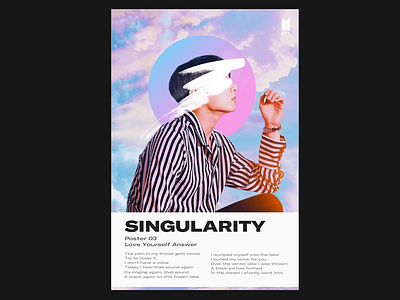 BTS – Singularity bts designer graphic design kpop poster poster design typography