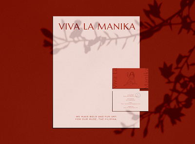 Viva La Manika - Brand Refresh branding business card fashion illustration letterhead viva la manika