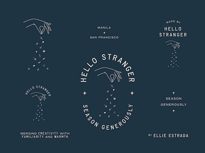 Hello Stranger Supper Club's Logo & Submarks brand branding conceptual food hand hello stranger manila logo refresh pastry philippines seasoning