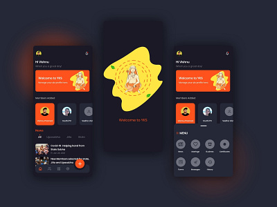 YKS App adobe app mobile mobile design mobileapp orange app organization app pramod design sankara sreesankara trending xd xd design yks yksapp