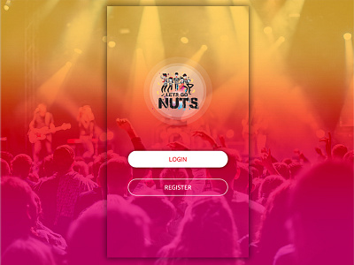 Let's GO Nuts app design login party app