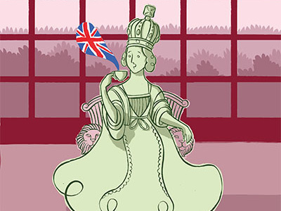 Queen Victoria britain ferrarese great history illustrazioni nicola queen throne uk victoria