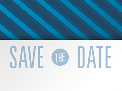 Savethedate blue email save the date stripes