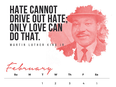 February Quote Calendar