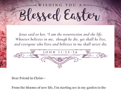 Easter Email Header bible verse easter email jesus resurrection