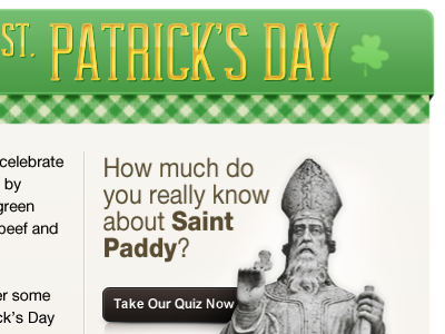 St Patrick's Day Email clover email green plaid saint patricks day st paddys day st patricks day