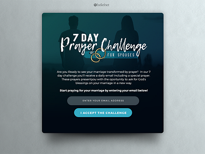 Prayer Challenge landing page email form landing page marriage prayer web