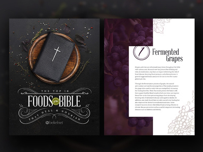 Biblical Foods Ebook booklet ebook ebook cover typography