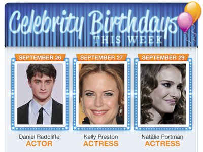 Updated Celebrity Birthday Module