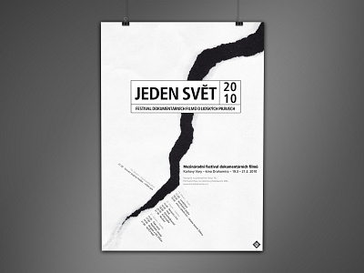 Jeden Svet 2010 documentary festival festival poster poster poster design