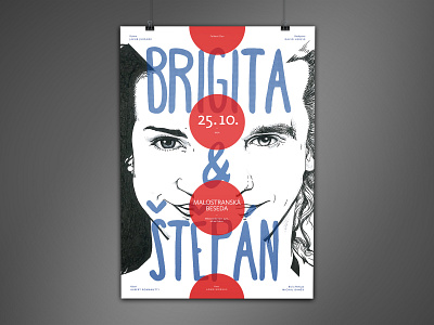 Brigita & Stepan concert concert poster folk folk music music poster poster design