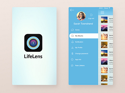 LifeLans App camera clean design graphic graphics icon icons illustration ios lens realistic reflections